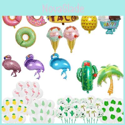 Ins Aluminum Foil Balloon Decoration For Wedding And Party Hawaiian Pineapple Flamingo Design