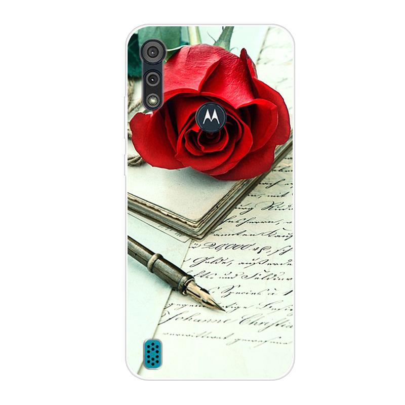 Pro Motorola Moto E6S 2020 Pouzdro Nárazuvzdorné Měkký Silikon TPU Zadní Kryt Pro Moto E6S 2020 E6i Pouzdra na Telefon E 6S Pouzdro Roztomilý Kreslený