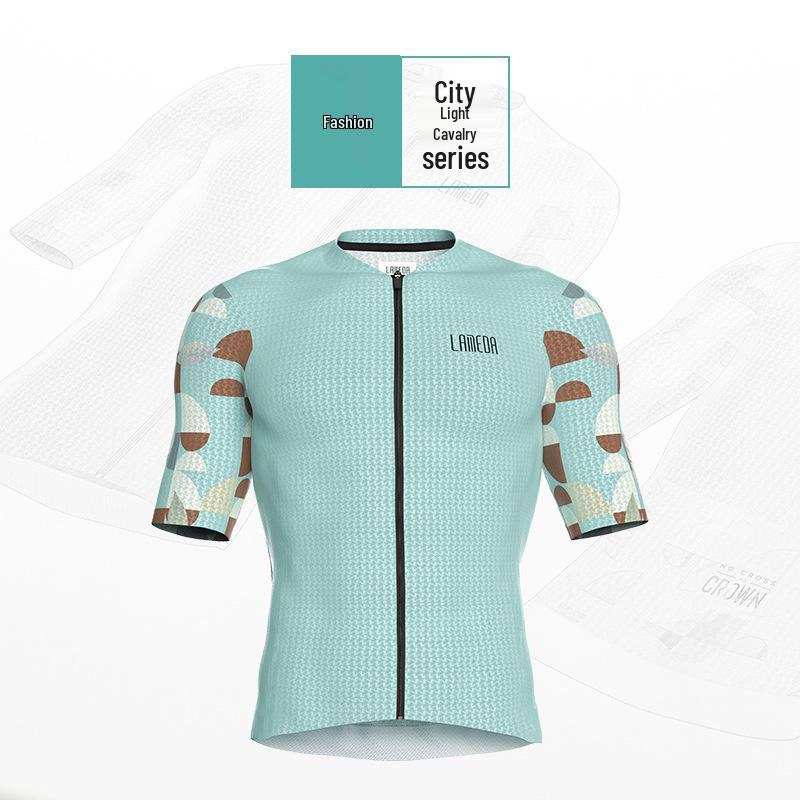 Lampada 2023 Men's Short Sleeve Cycling Jersey - Breathable, Quick-Dry, Casual Sportwear