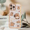 Cartoon Capybara Phone Case For iPhone 15 11 12 13 14 Mini Pro Max XR X XS TPU Clear Case