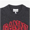 Ganni Women S Knit veSt Wool Mix Puppy Logo A1070044 052