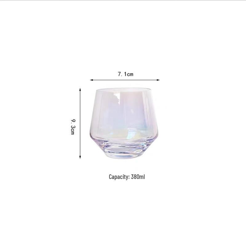 

Colorful Starry Sky Oval Drinking Glasses