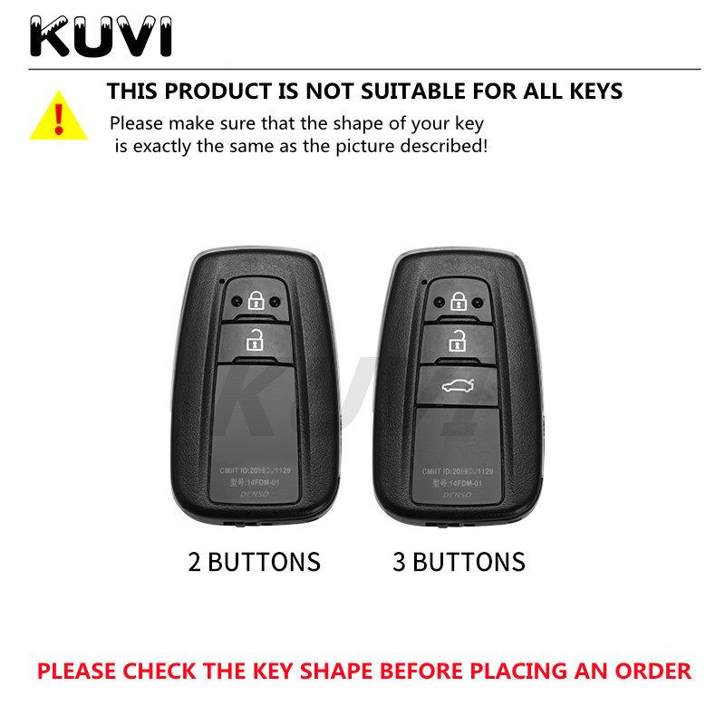 Leather Tpu Car Remote Key Case Cover Shell Fob For Toyota Corolla Prius Camry Chr C-Hr Rav4 Altis Land Cruiser Prado Keyless