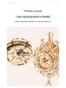 3D Wooden Stereo Puzzle Retro Wall Clock Model Ornament for Children's Early Education Play
