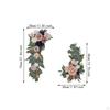 2 Pieces Floral Decor for Wedding Arch with Artificial Flowers Reception And Backdrop