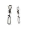 30pcs Stainless Steel Super mini narrow Fishing Snap High Strength Fast Clip Stream Lure Quick Connector Accessories