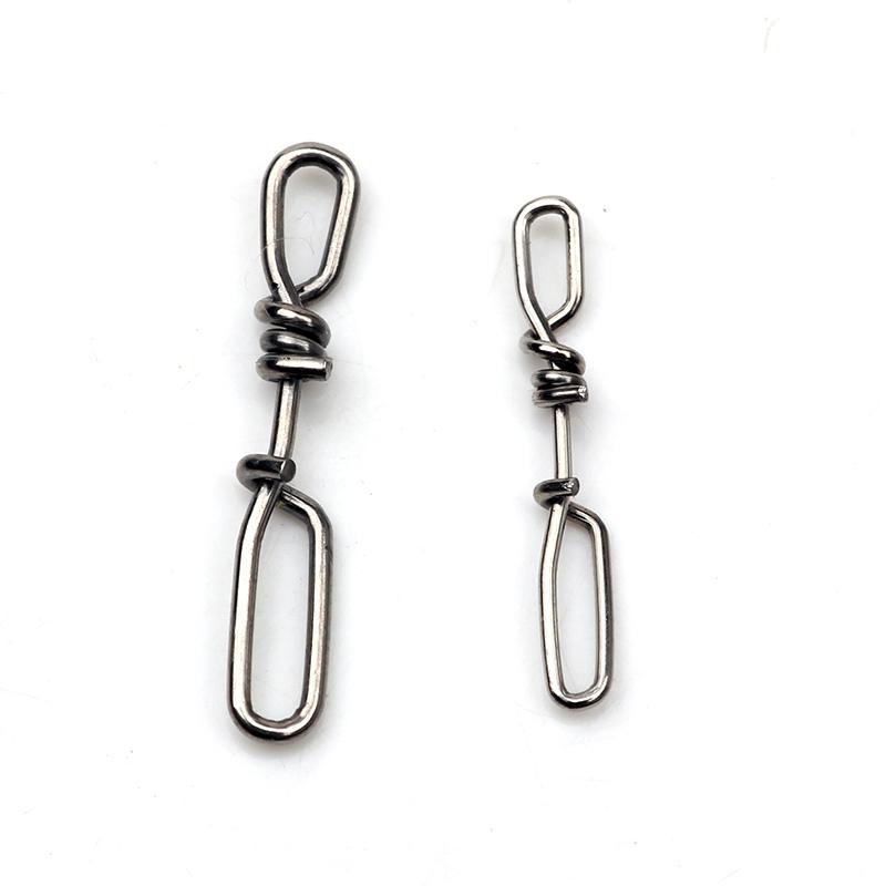 30pcs Stainless Steel Super mini narrow Fishing Snap High Strength Fast Clip Stream Lure Quick Connector Accessories