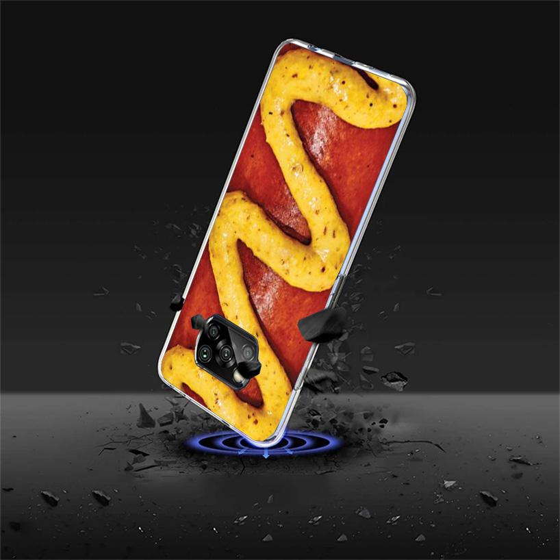Food French Fries Beer Cheese Phnoe Case for Xiaomi Poco X5 X6 X7 Pro X4 Gt F7 Ultra M8 M7 Redmi 15C 15 13C 13 12C 12 Unique Cov