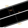 For Ford Mustang Black Rally Racing Stripes Hood Roof Trunk Decal Sticker Wrap