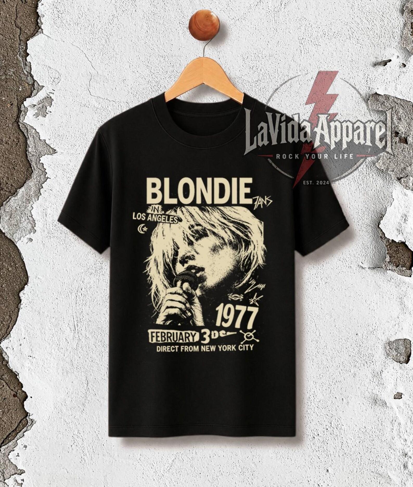 Blondie 1977 Concert T-Shirt, Debbie Harry Vintage Band Tee M
