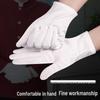 White Polyester Etiquette Gloves for Traffic Police and Reception Performance