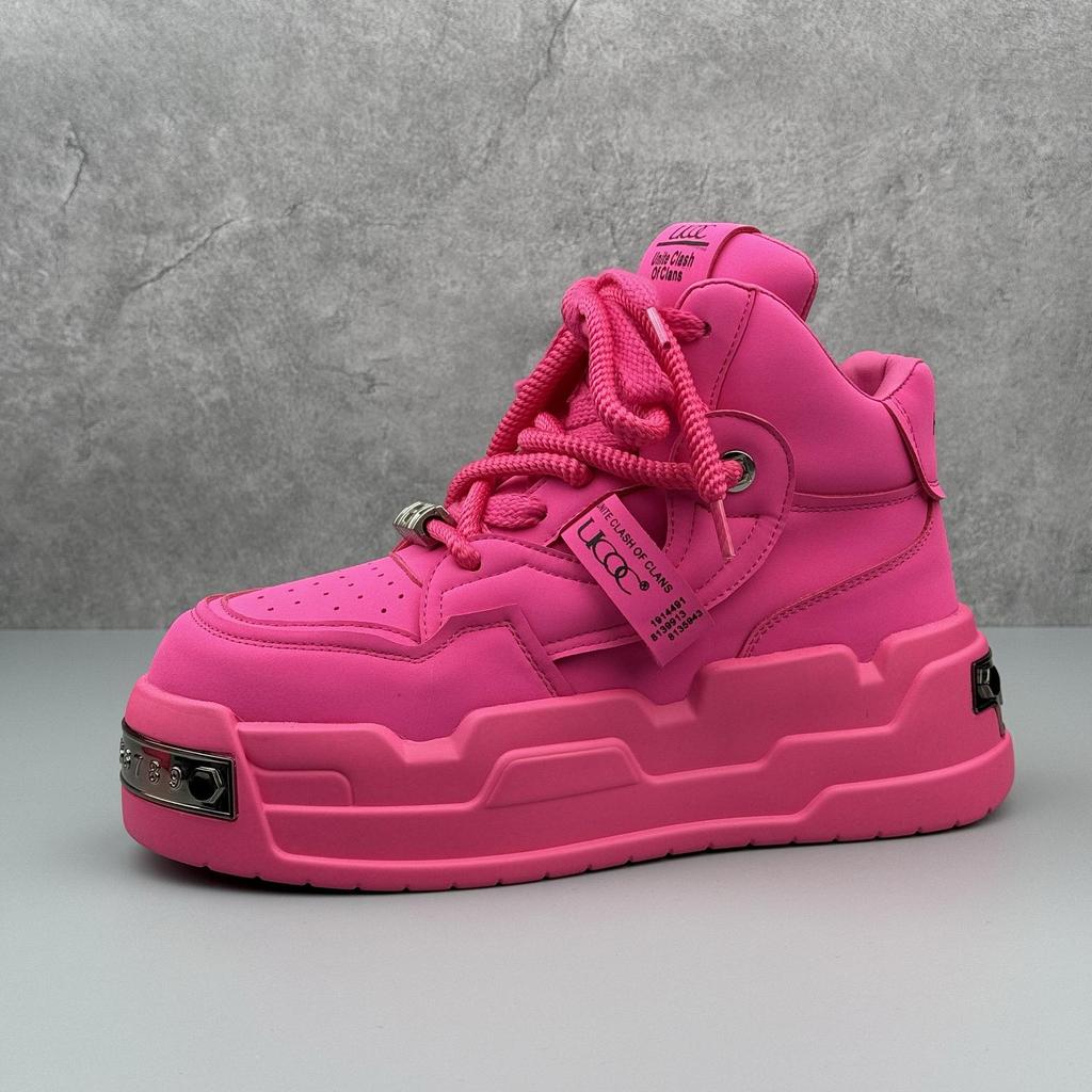 Męskie Sneakersy na Kostkę 2025: Jesienne Buty na Grubej Podeszwie, Podwyższające Wzrost, Niszowy Design, Modne i Wszechstronne Trendsetterskie Buty