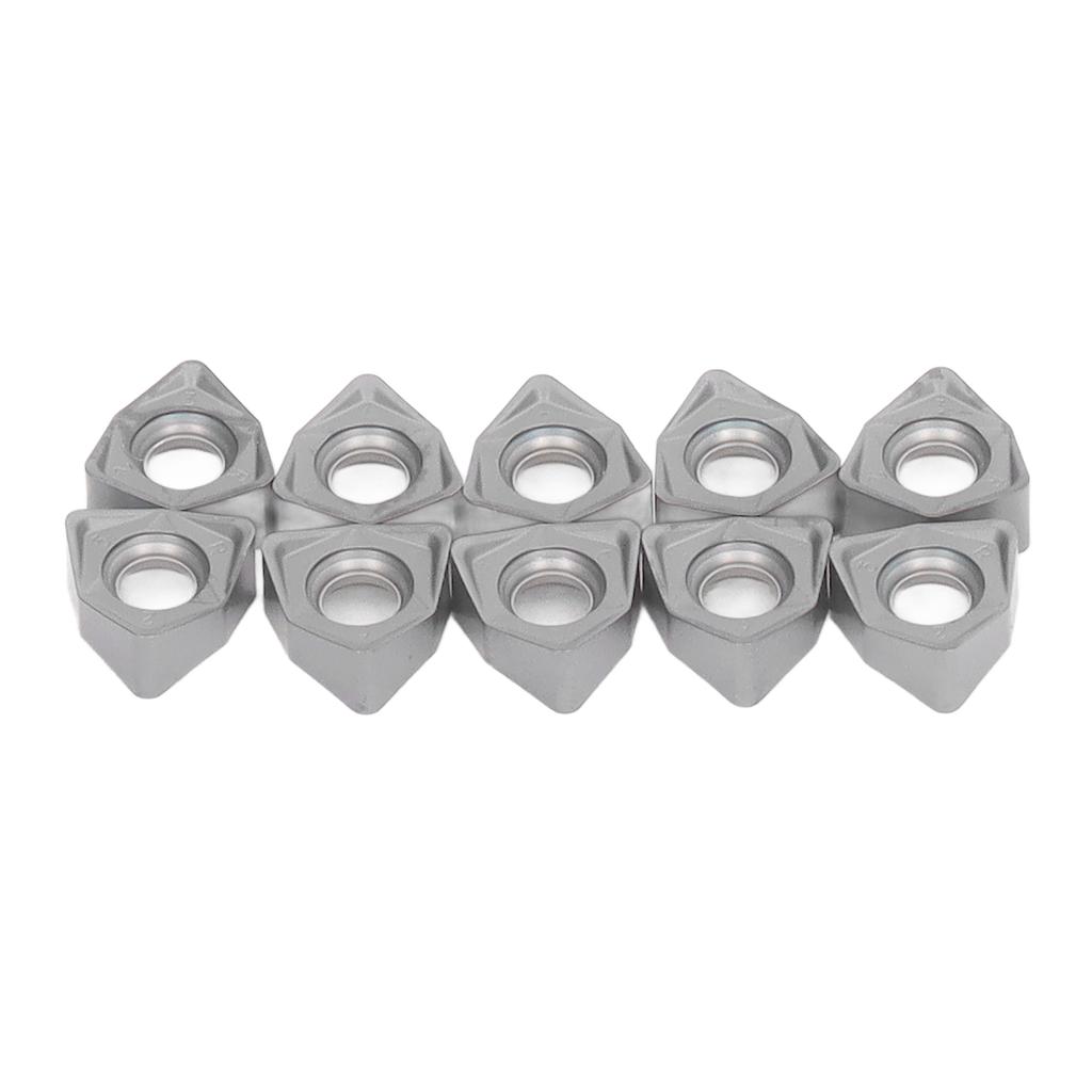10Pcs Carbide Turning Inserts Indexable Coated for Wood Milling CNC Lathe Tools RWNMU040308ERR