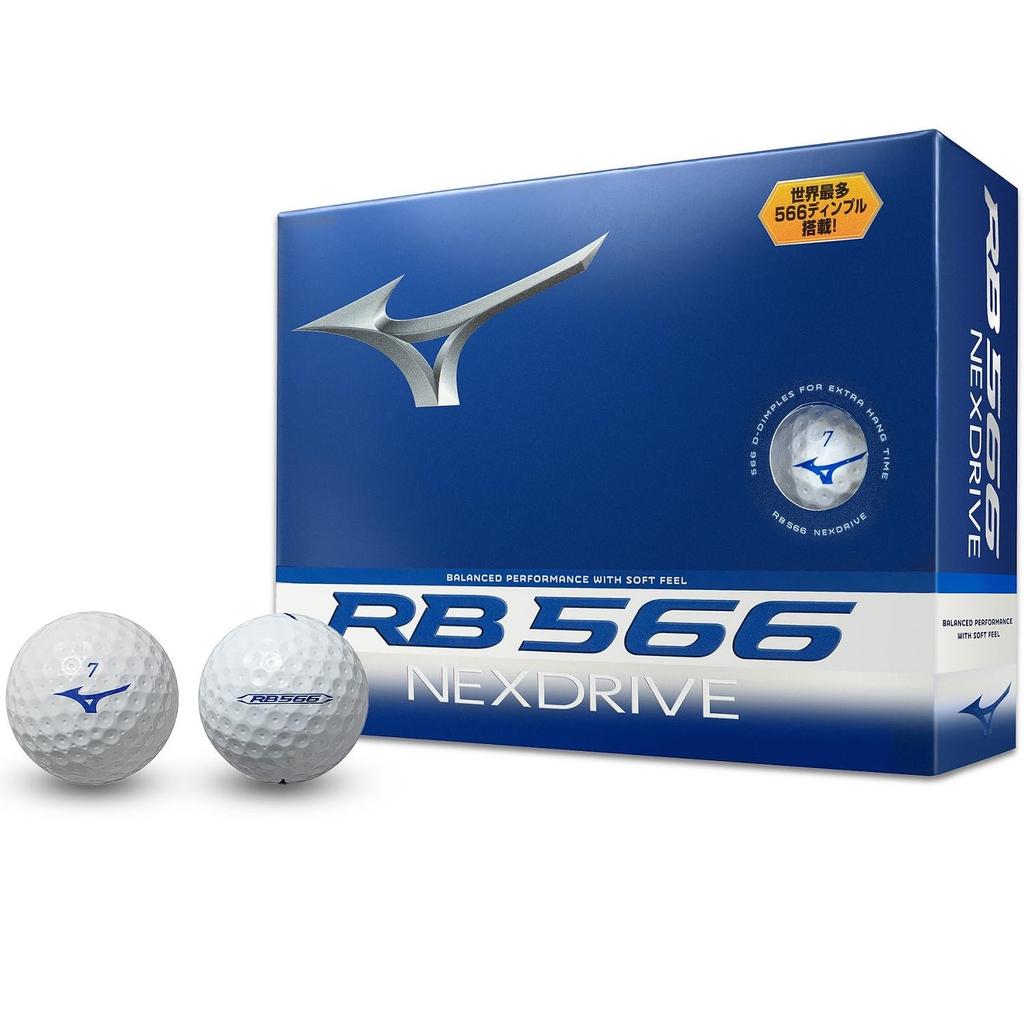 MIZUNO RB 566 NexDrive Golf Most Compatible with All Head Soft Construction Ball World's Dimpled, Distance-Driven Ball, Speeds, Feel, 2-Piece