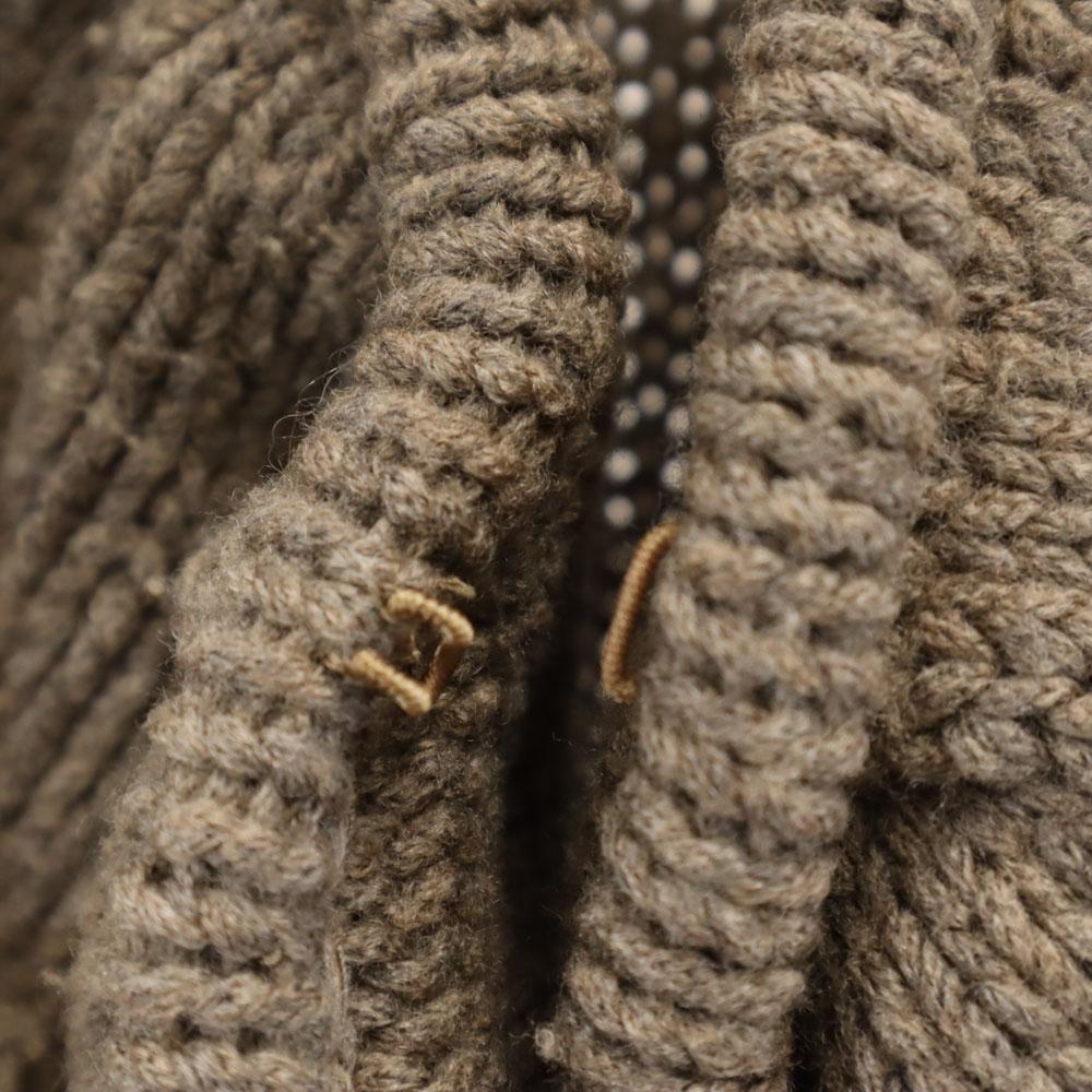 FOXEY Knit Coat F Ash Brown Women Used