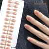 Blush Gradient Nail Tips - Semi-finished, Wearable, Long & Short Styles for Nail Salon Art