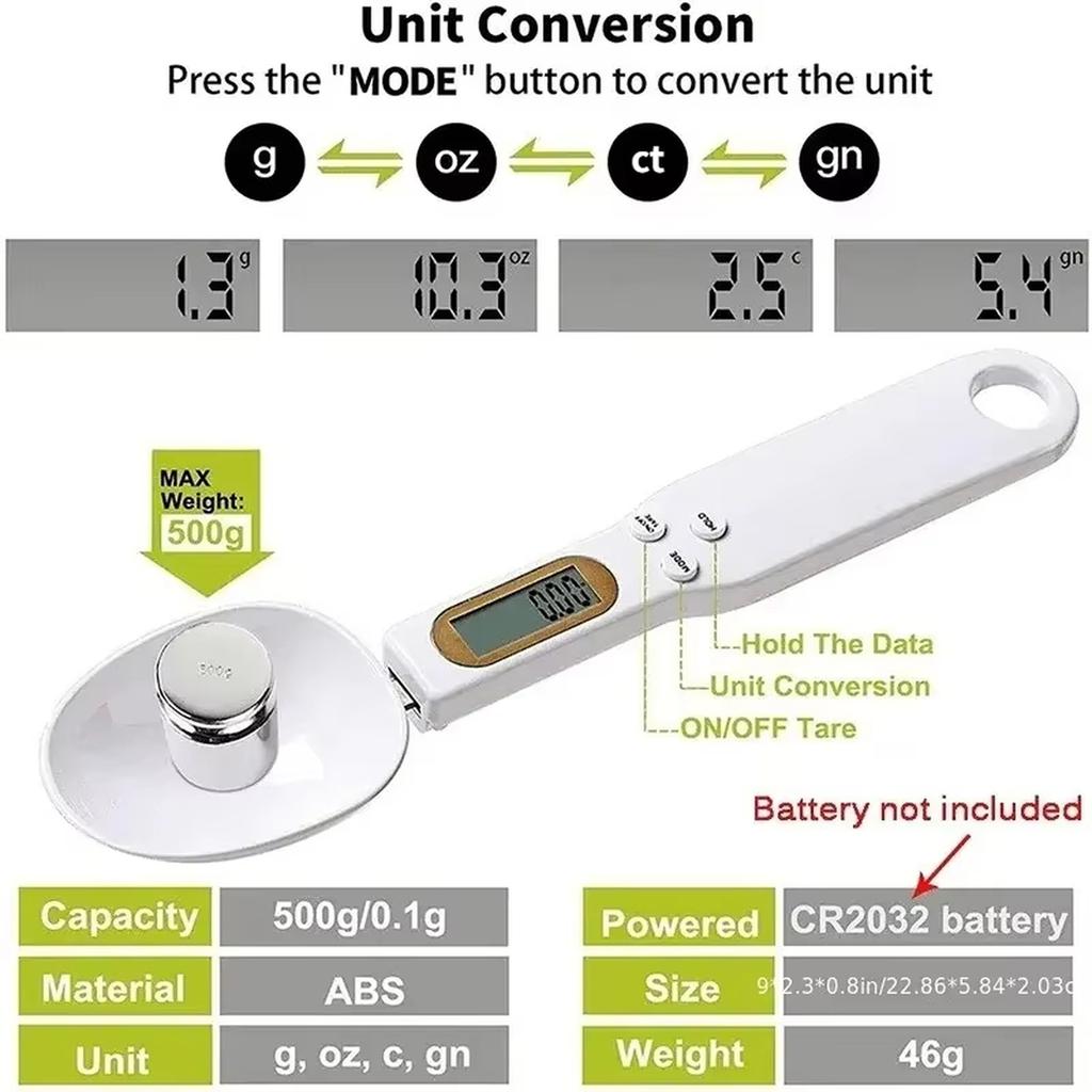 Digital Measuring Spoon Scale Precision Gram Scale Household Kitchen Baking Weight Scale