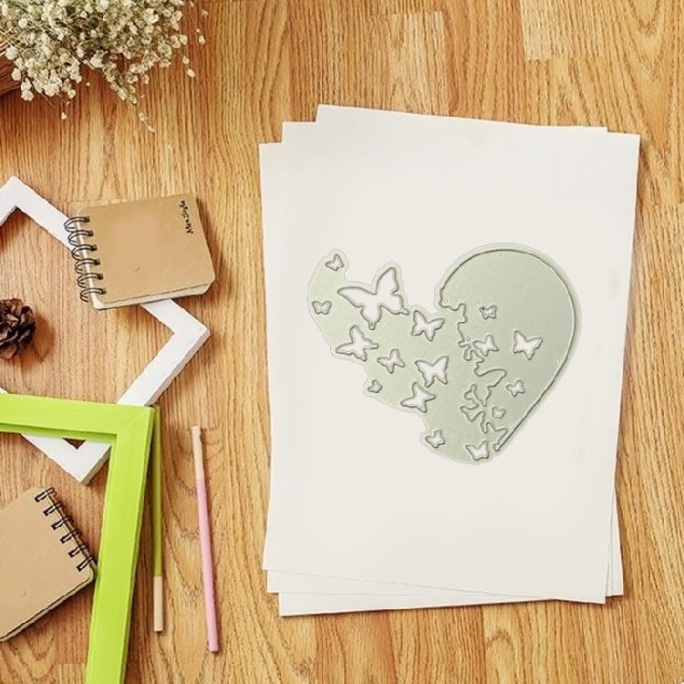 Cute for Butterfly Heart Cutting Dies Stencil Scrapbooking Die Cuts for DIY Love
