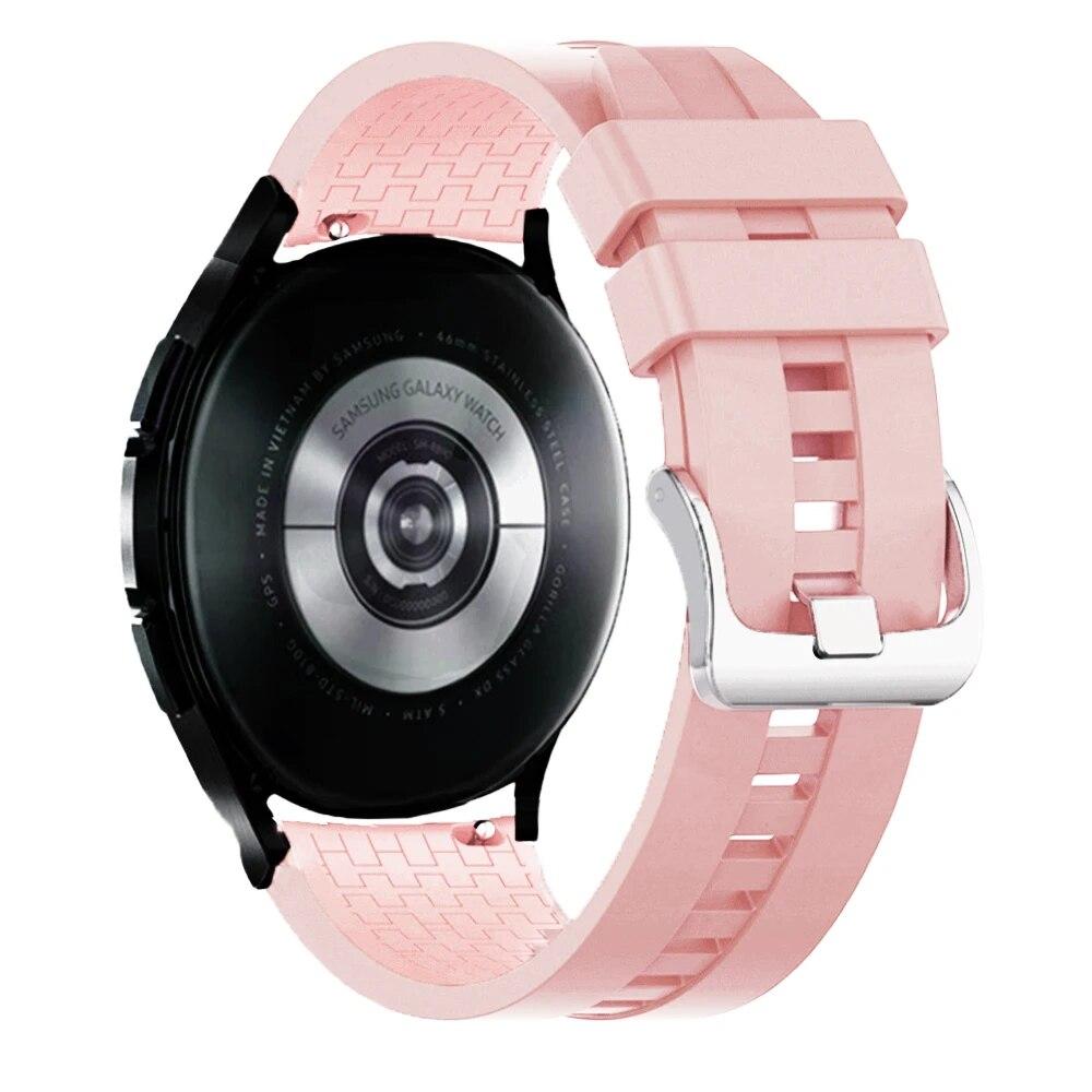 20 mm 22 mm klokkerem for Samsung Galaxy watch 5/pro/4/classic/Active 2 Silicone Sport armbånd huawei watch gt 3-pro-2-2e strap