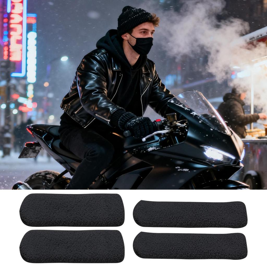 Motorrad Lenkergriffe Dehnbar Kalter Winter Motorrad Lenkerbremshebel Abdeckungen Für Adventure Pendeln Cruisen Kurz
