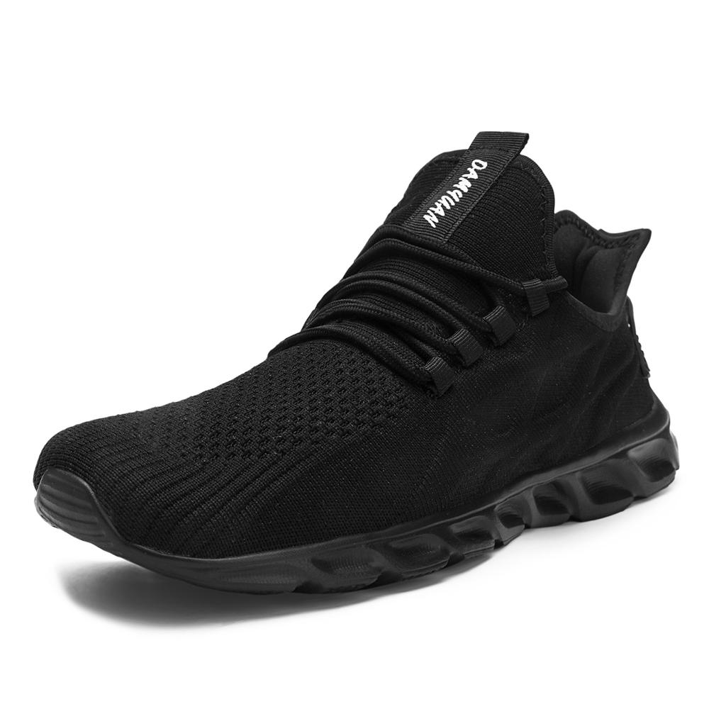 fashion Fujeak Casual Light Sneakers Plus Size Mesh Footwear Breathable Lace up Men's Shoes Non-slip Minimalism Running Shoes for Men