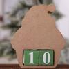 Wood Christmas Countdown Calendar DIY Christmas Desktop Ornaments Elk Advent Calendar  Navidad