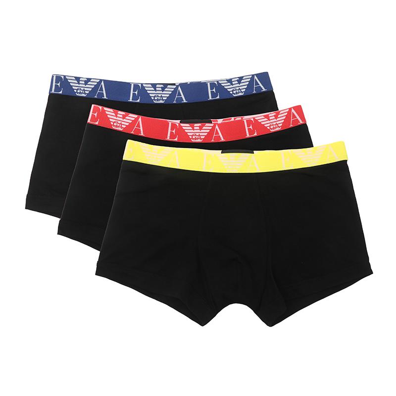 

Emporio Armani SS23 Мужские боксеры с буквенным жаккардовым кантом, облегающие, 3 шт., Черный 111357-3R715-50620 L