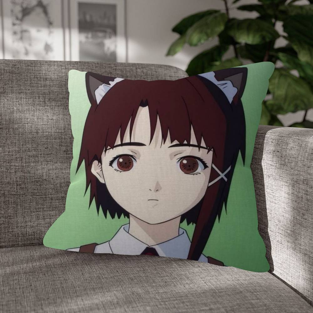 Serial Experiments Lain Cushion Cover Decorative Pillow Sofa Home Decor Case Pillow Cases