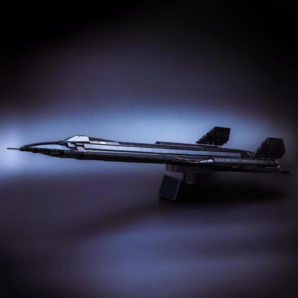 MOC Blackbird SR-71 Průzkumný letoun Stavebnice Model DIY Montáž Stíhačka Dětská Hračka Chlapec Sváteční Dárek