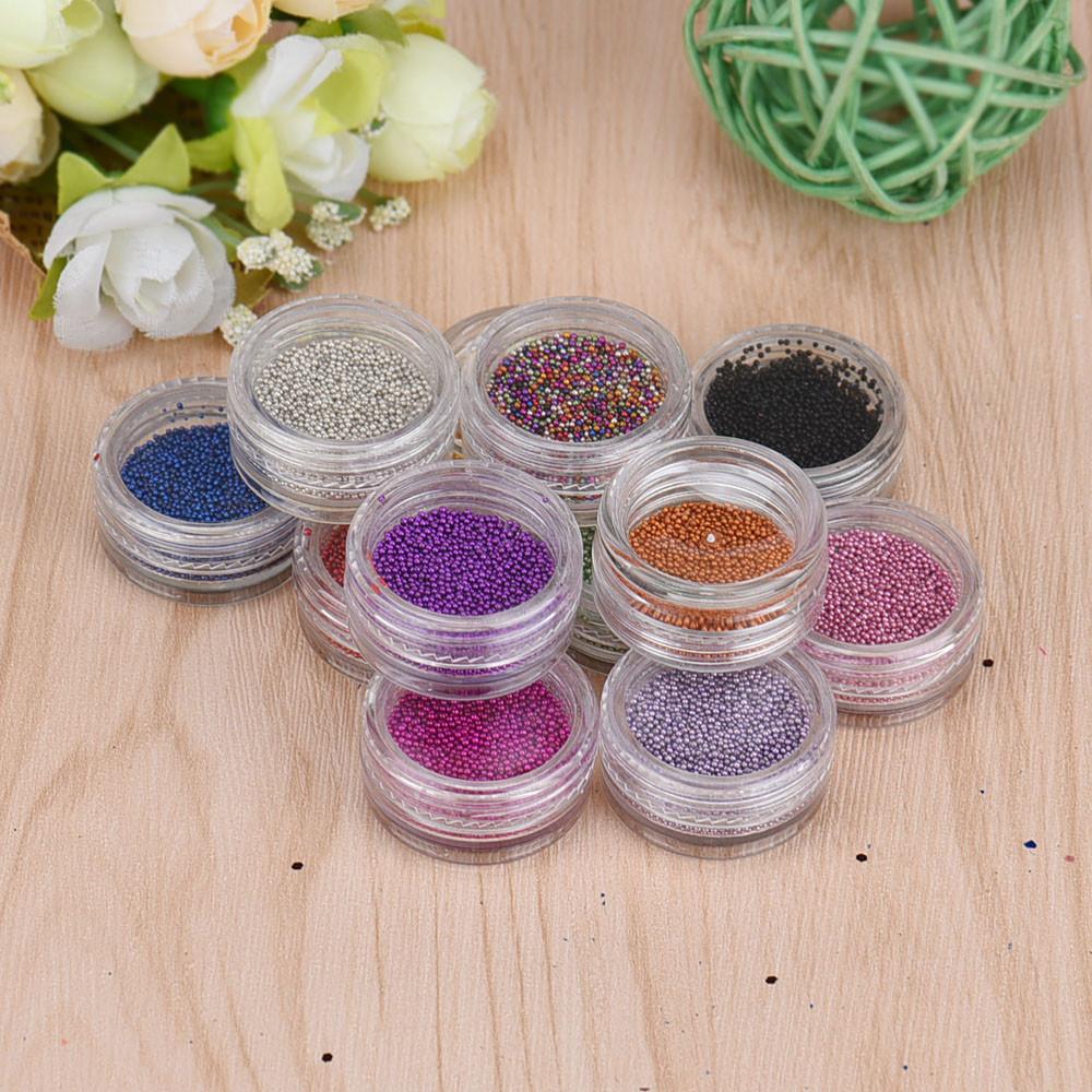 

Стеклянные микробусины Ramidos, 12 шт., без отверстия, 0,2 мм, для дизайна ногтей, мраморные шарики с икрой, микробусины One Size