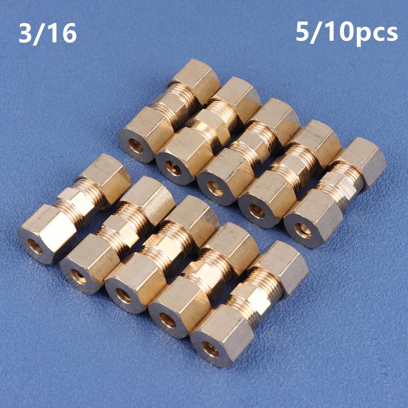 5/10Pcs Brake Line Connector Without Flaring 4.75Mm 3/16 Useful Brake Line Connector For Brake Line Car Accessories