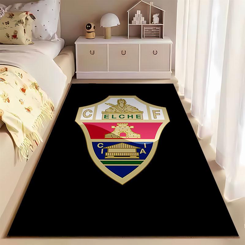 Elche CF Logo Design Carpet suitable as a non-slip mat for the living room or bedroom sofa