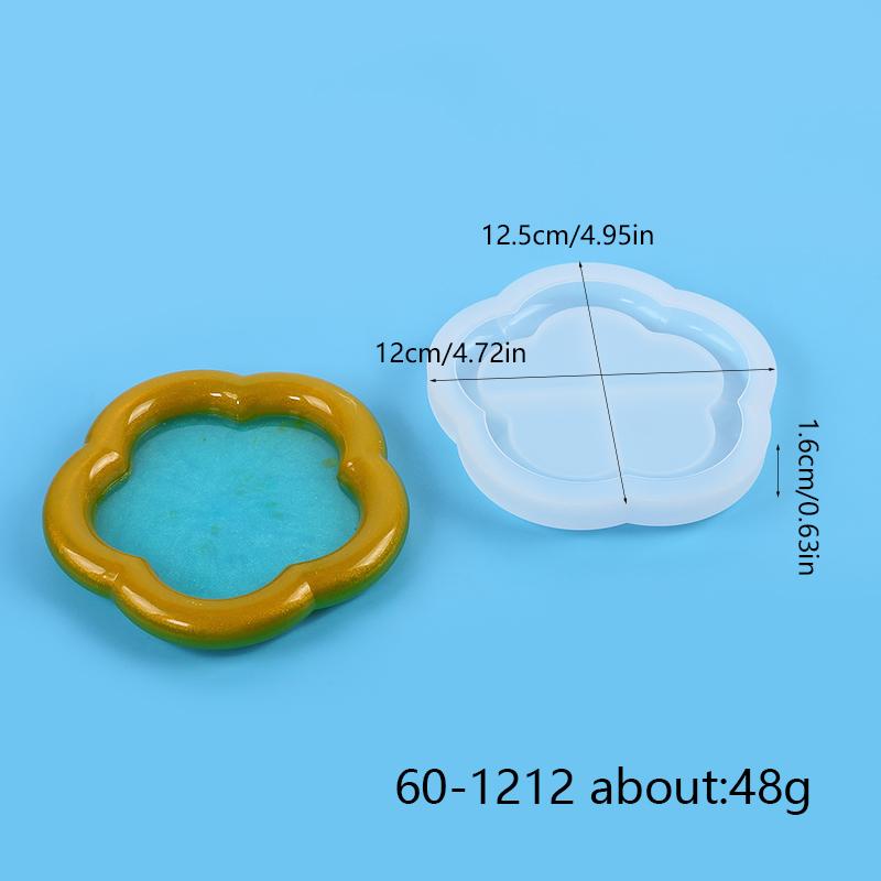 

Силиконовая форма для хранения, в форме сердца, круглая, облака, цветка, тыквы-горлянки, блюдо, тарелка, подставка, поднос для украшений, форма для литья эпоксидной смолы, домашний декор