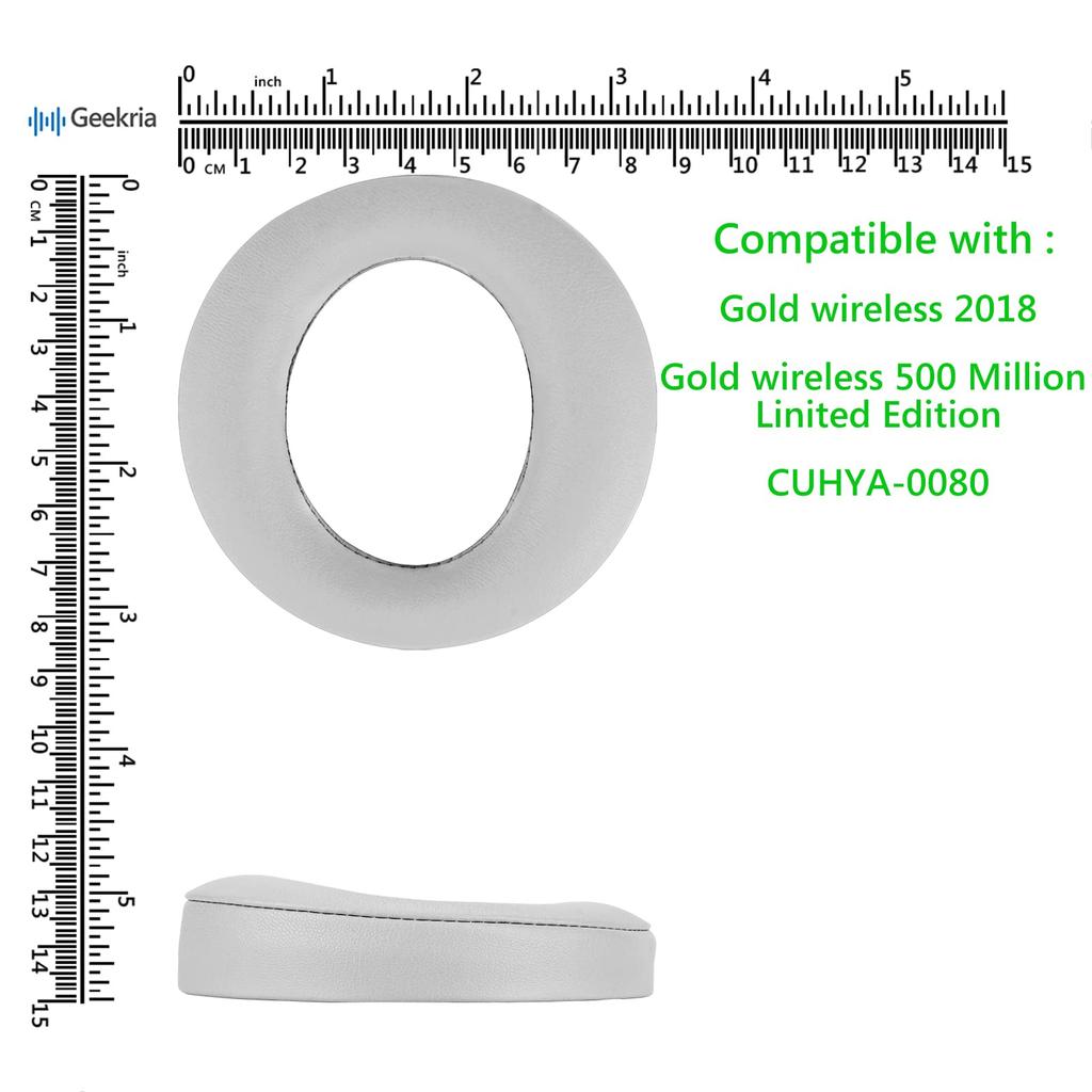 Geekria Ear Pads QuickFit Compatible Pads Compatible with Sony Sony PlayStations Gold Wireless Headset New Version PS4 Gold Wireless 500 Million