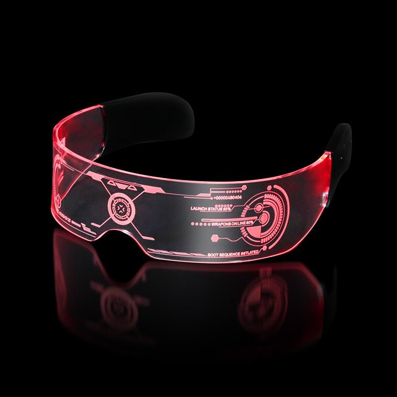 

LED Cyberpunk Futuristic Colorful Goggles, Technological Luminous Glasses, Popular for Photos and Disco Parties Colorful4
