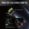 ASRock CB-12V2X6L600W Power Supply Cable with 90° Angle 12V to 2x6 Connectors, ATX 3.1/PCIe 5.1 Compliant, Dual Color Design