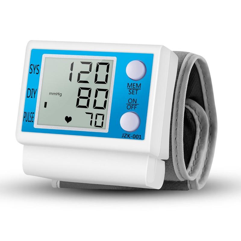 Cuff Wrist Sphygmomanometer Blood Presure Meter Monitor Heart Rate Pulse Portable Tonometer BP