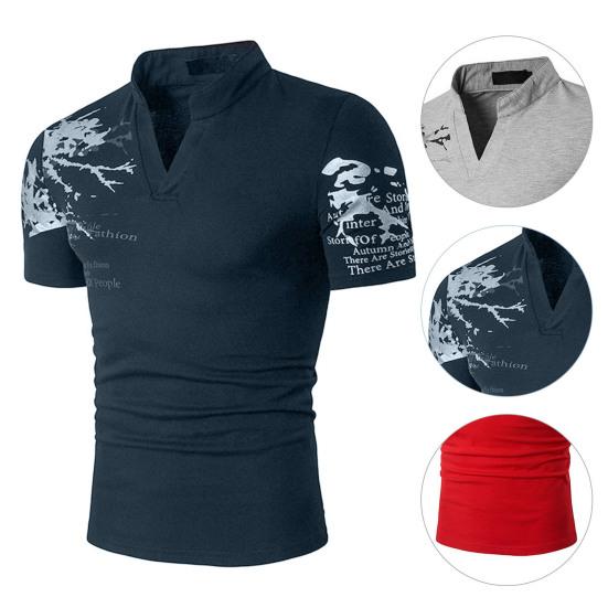 Herrenbekleidung Einzigartiges Muster Verschleißfestes Polyester Pflegeleicht Herrenmode Kurzarmhemd für Herren