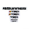 Car Stickers Auto Badge Emblem 4RUNNER TRD OFF ROAD Decals for Tundra Prado Corolla Highlander Venza Hiace Previa SEQUOIA GE6
