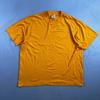 Hanes Blank Yellow Single Stitch VTG T Shirt XL USA No Print Graphic Basic