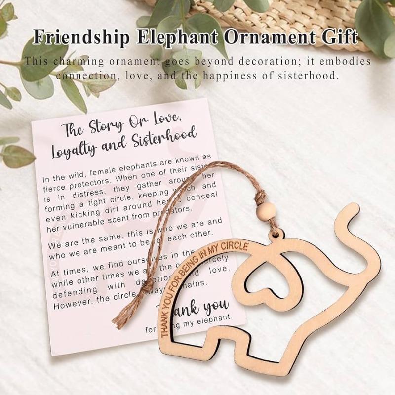 Christmas Decorations: Christmas Tree, Elephant Ornaments, Wooden Tribe, Fun Friends, Friendship Souvenirs