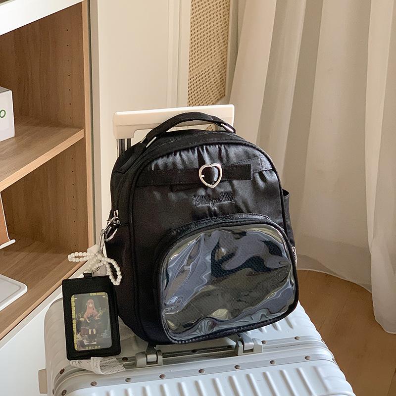 New Fashion Cute Bag Transparent Large Capacity Leisure Handbag Student Girl Shoulder Bag Backpack