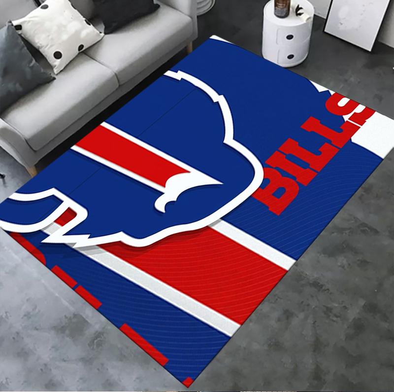 Buffalo Bills Tæppe til Stue Soveværelse Hjem Sofa Dekoration Børne Lege Skridsikker Gulvmåtte