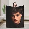 Jacob Elordi Schauspieler Porträt Decke Picknick Flanell Bettwäsche Überwürfe Für Heimdekoration Weich Warm Design Qualität Tagesdecke Geschenkidee