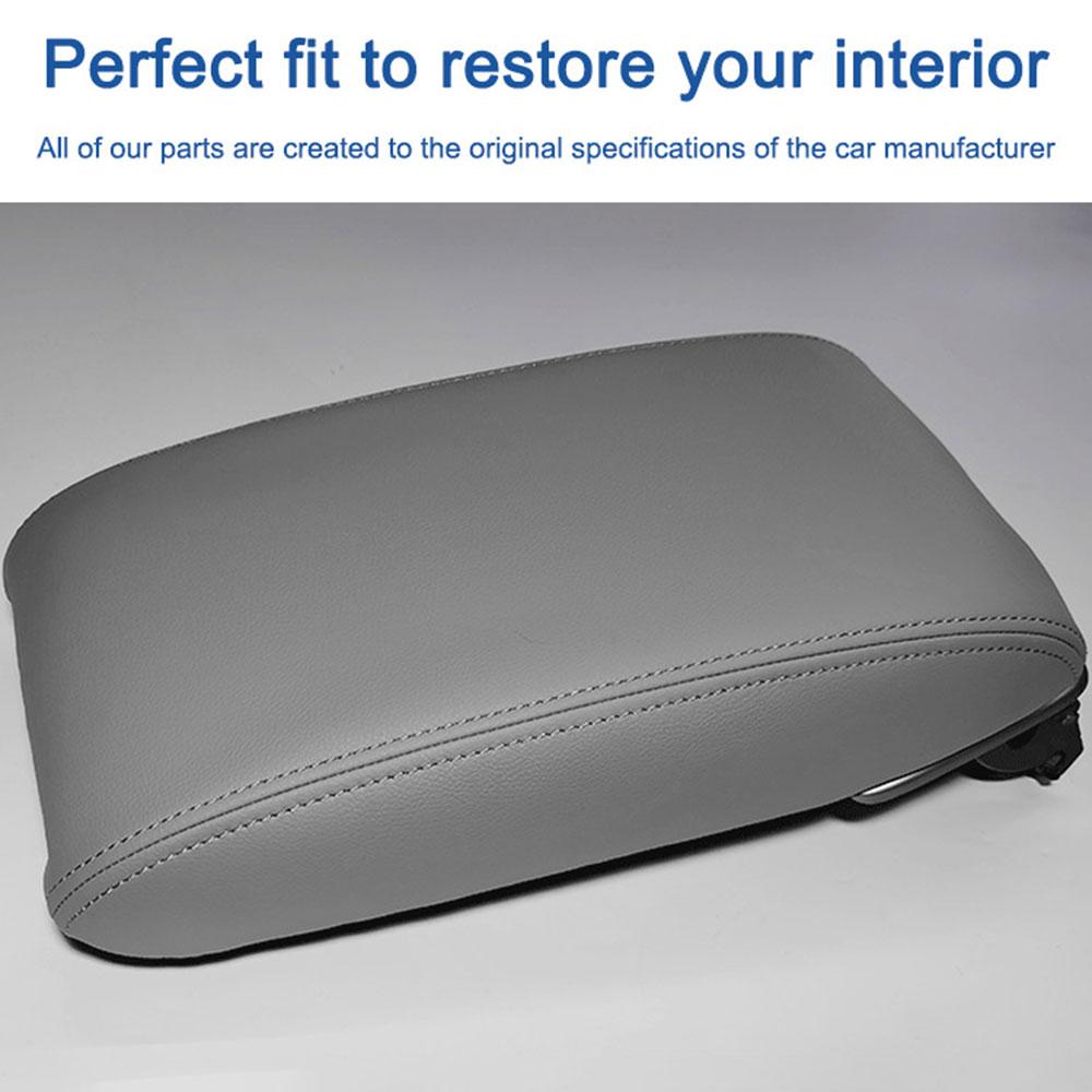 Leather Car Center Console Lid Armrest Cover Gray Trim Protection Parts For Toyota Camry 2007 2008 2009 2010 2011 CarAccessories