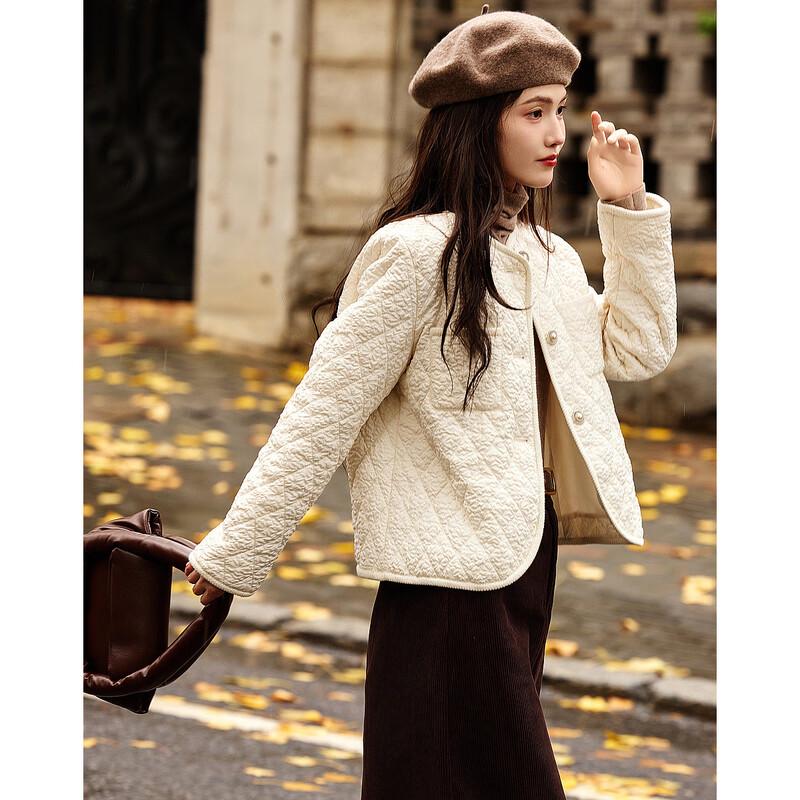 Women's Winter Round Neck Padded Short Coat