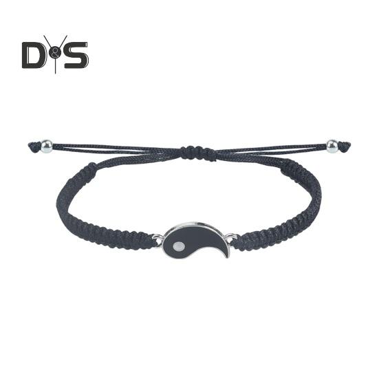 

Браслет Тай Чи, плетение багуа, парный браслет, регулируемая окружность, мужские и женские украшения на запястье, праздничный подарок 1