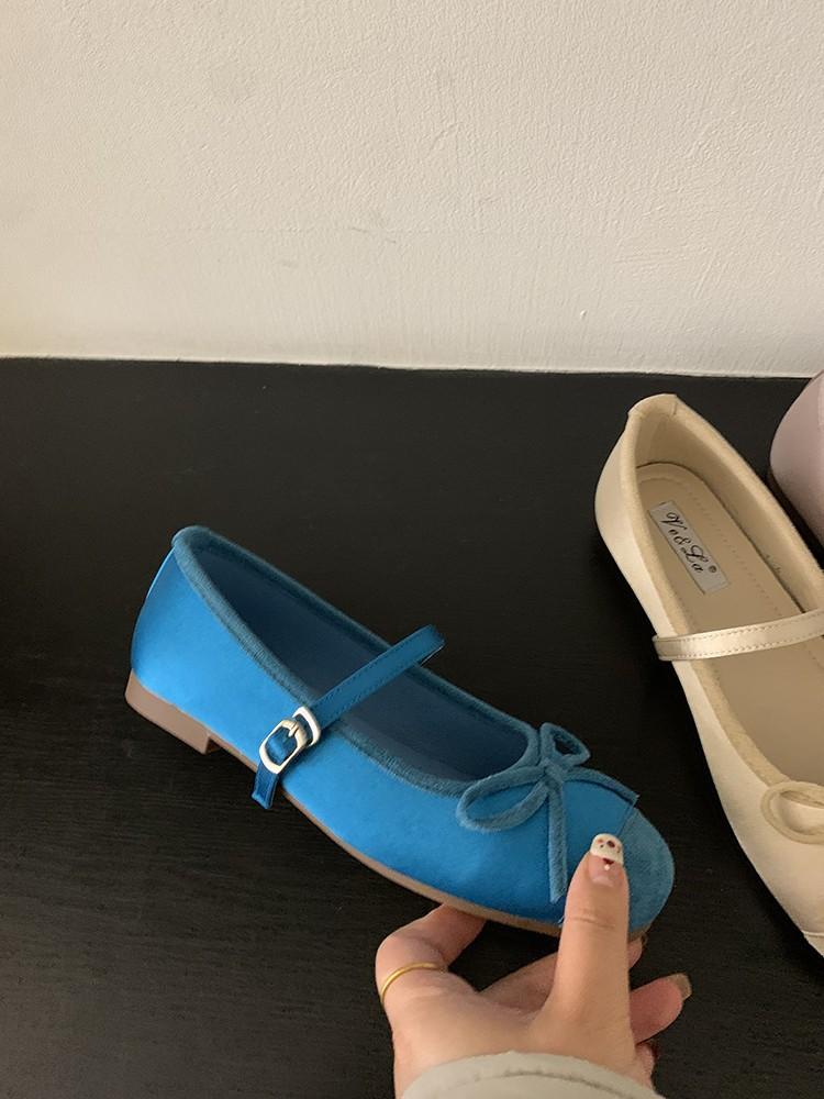 Francuskie delikatne kokardki buty Mary Jane damskie buty wewnętrzne zwiększenie wysokości wczesna wiosna nowe baletki ze spódniczką pojedyncze buty