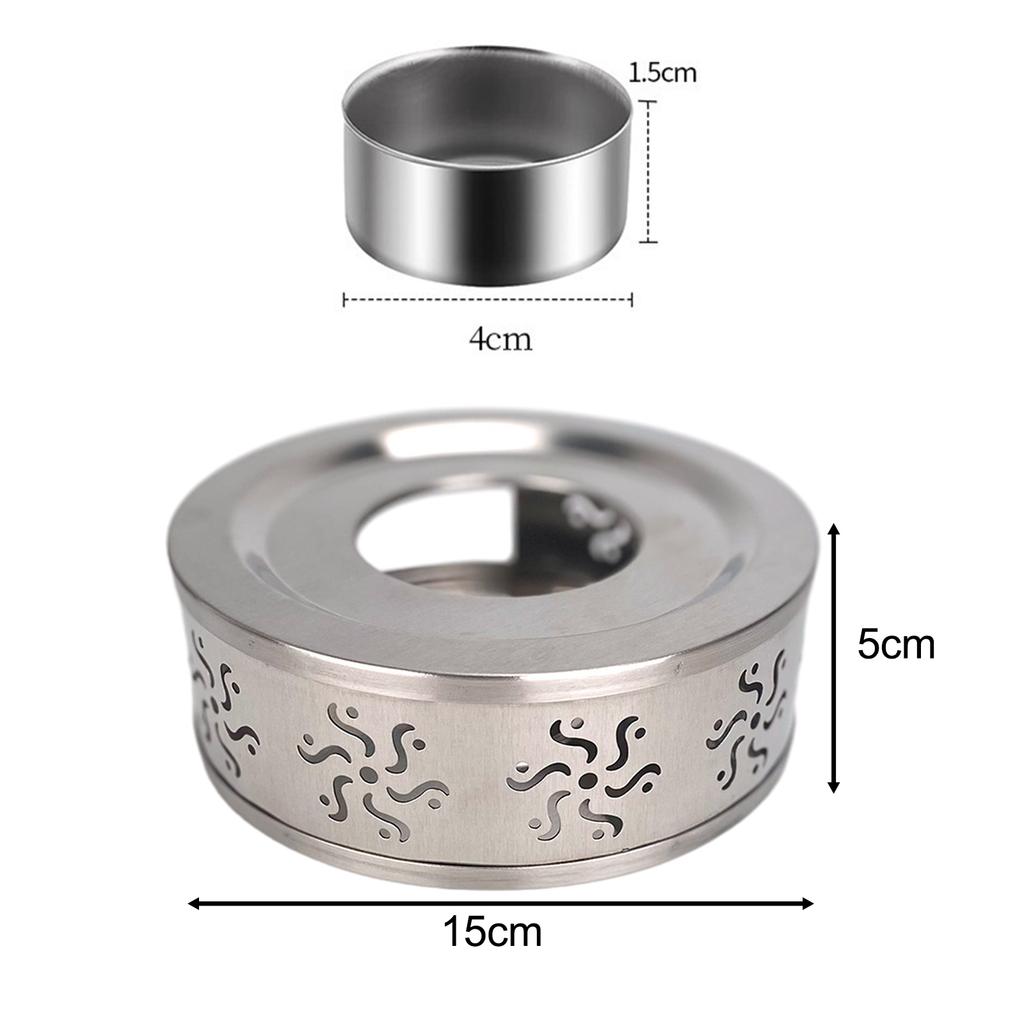Stain Steel Tea Warmer Holder Teapot Household Heater Bracket Home Heating Base Coffee Mugs Cast Iron Portable Easy To Take