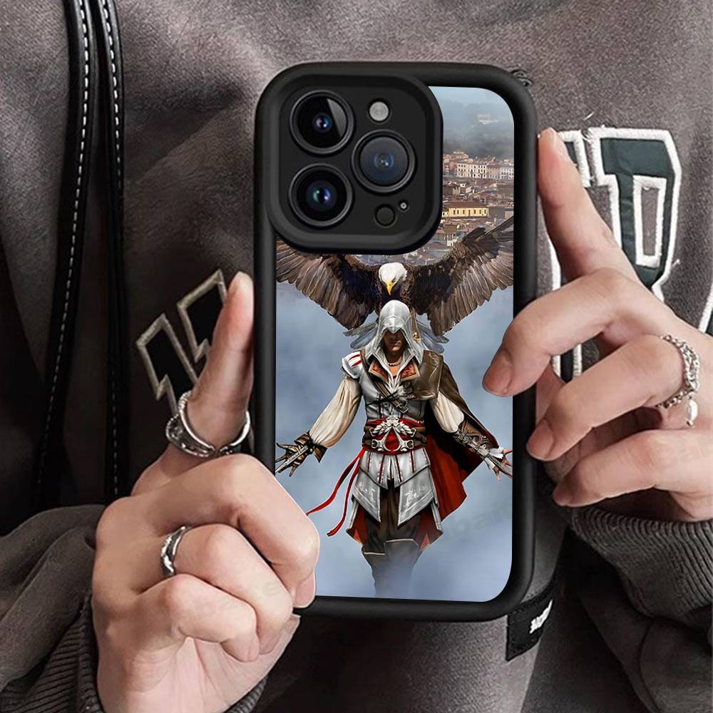 Funny A-Assassins Game C-Creed Silicone Phone Case for iPhone 17 Pro Max 16 15 14 13 12 11 Plus 17 Air
